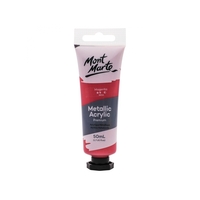 Mont Marte Metallic Acrylic Paint Tube 50ml - Magenta Shimmer