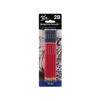 Mont Marte Graphite Lead Pencils 2B 10pce, Writing Sketching Drawing