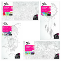 1pce Mont Marte Colouring Canvas 30x60cm Dreamer Designs 4 Asstd Art Projects