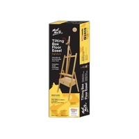 Mont Marte Tilting Box Floor Easel, Adjustable Beech Wood with Storage