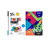 23pce Mont Marte Finger Paint Gift/Artist Set 35ml Tubes