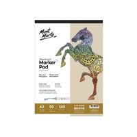 Mont Marte Bleedproof Marker Pad 105gsm A3 50 Sheets Acid Free