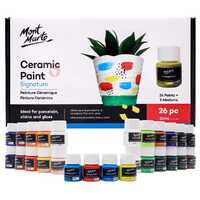 Mont Marte Ceramic Liquid Paint 26pce Colours, 20ml Tubs