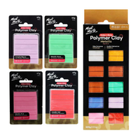 340g Mont Marte Polymer Clay Mixed Metallic Colours Kit, Make n Bake Set