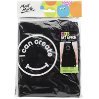 Mont Marte Kids Art Apron/Smock, 100% Black Cotton, Creative Style