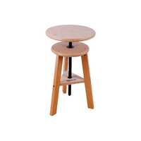 Mont Marte Easel Artist Stool, Adjustable Height 48cm-65cm, Beechwood