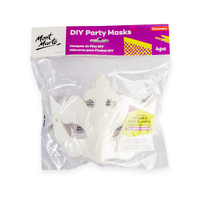 Mont Marte Masquerade DIY Party Face Masks 4pce Painting Paper Mache Kids