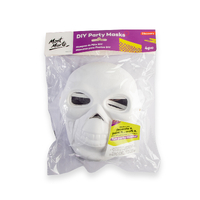 Mont Marte Skull DIY Party Face Masks 4pce Painting Paper Mache Kids