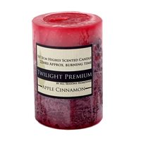 48 Hour Twilight Scented Candle - 7cm x 10cm. Apple Cinnamon. Premium Range