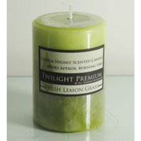 48 Hour Twilight Scented Candle 7x10cm, Fresh Lemon Grass, Premium Range