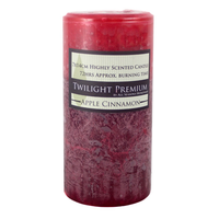 72 Hour Twilight Scented Candle 7x14cm, Apple Cinnamon, Premium Range