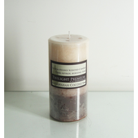 72 Hour Twilight Scented Candle 7x14cm, COCONUT, Premium Range Brown/Cream