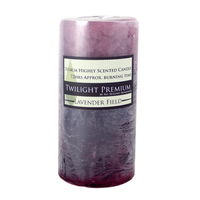 72 Hour Twilight Scented Candle 7x14cm, Lavender Field, Premium Range Purple
