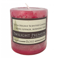 Twilight Premium 7x7cm Pillar Candle - Rose