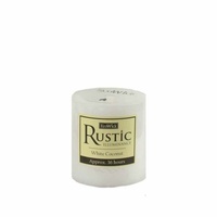 7x7.5cm EcoWick Pillar Candle - White Coconut