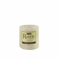 7x7.5cm EcoWick Pillar Candle - Vanilla Bean