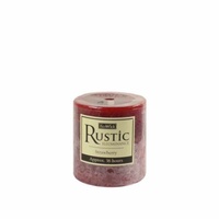 7x7.5cm EcoWick Pillar Candle - Strawberry