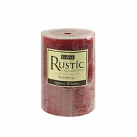 7x10cm EcoWick Pillar Candle - Strawberry