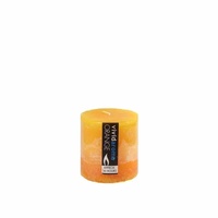 7x7.5cm Vivid Aroma Scented Pillar Candle - Orange