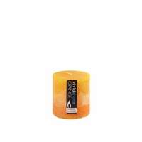 1pce 7x7.5cm Vivid Aroma Scented Pillar Candle - Orange