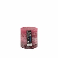 7x7.5cm Vivid Aroma Scented Pillar Candle - Lavender