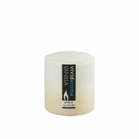7x7.5cm Vivid Aroma Scented Pillar Candle - Vanilla
