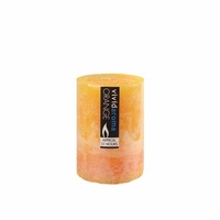 7x10cm Vivid Aroma Scented Pillar Candle - Orange