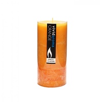1pce 7x15cm Vivid Aroma Scented Pillar Candle - Orange