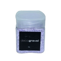 1pce Purple 300g Deco Gravel Coloured Rocks Tub with Screw Lid Display Craft