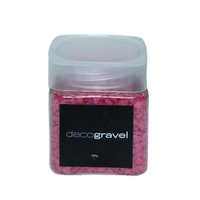 1pce Red 300g Deco Gravel Coloured Rocks Tub with Screw Lid Display Craft