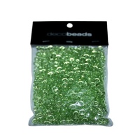 2 x 100g Packs Green Round Beads 5mm Diameter and 2mm Thick Acrylic GMB041GR