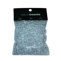 2 x 100g Packs Clear Round Beads 5mm Diameter and 2mm Thick Acrylic GMB041CL