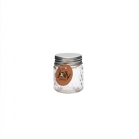 6cm Screw Top Mini Glass Jar, Etched Diamond Style 50ml