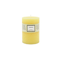 Premium 6.8cm x 9.5cm Lemon Citrus Essential Oil Scented Candle