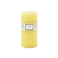 Premium 6.8cm x 14cm Lemon Citrus Essential Oil Scented Candle