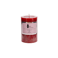 Twilight Essential Pillar Candle Apple & Pear Scented Wax 6.8x10cm