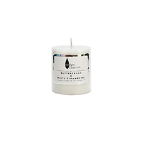 Twilight Essential Pillar Candle Buttercream & White Strawberry Scented 6.8x7.5cm