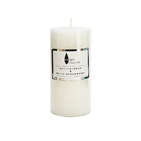Twilight Essential Pillar Candle Buttercream & White Strawberry Scented 6.8x14cm