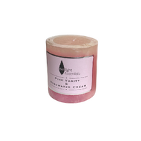 Twilight Essential Pillar Candle Pink Vanity & Rosewater Cream Scented 6.8x7.5cm