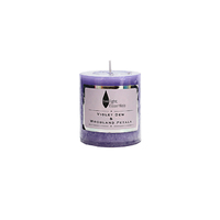 Twilight Essential Pillar Candle Violet Dew & Woodland Petals Scented 6.8x7.5cm