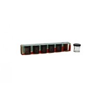 Set of 6pce Mini Glass Storage Jars for Kitchen Home Decor-Round - 30ml