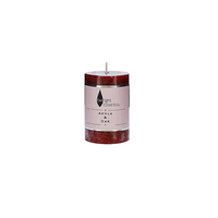 Twilight Essential Pillar Candle Apple & Pear Scented Wax 5x7.5cm
