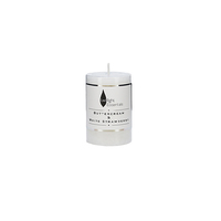 Twilight Essential Pillar Candle Buttercream & White Strawberry Scented 5x7.5cm