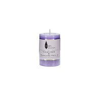 Twilight Essential Pillar Candle Violet Dew Woodland Petals Scented 5x7.5cm