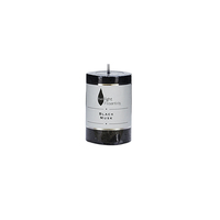 Twilight Essential Pillar Candle Black Musk Scented Wax 5x7.5cm