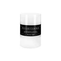Premium 10x15cm White Flat Top Pillar Church Candle Lead Free 95 Hours Burn