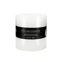 Premium 15x15cm White Flat Top Pillar Church Candle Lead Free 95 Hour Burn