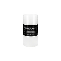 Premium 7x14cm White Flat Top Pillar Church Candle Lead Free 72 Hours Burn