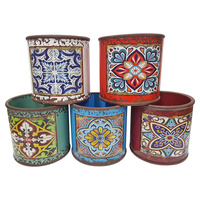 1pce 14cm Ceramic Pot Planter in Urban Turkish/Moroccan Style