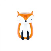 Orange Fox 10cm Ceramic Pot Planter for Herbs, Succulents, Flowers